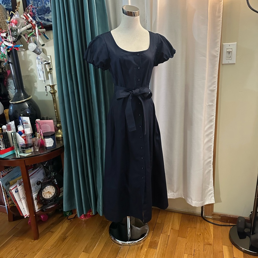 Elie Tahari Midnight Blue Midi Dress